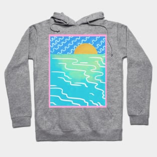 Sunset Beach Landscape Hoodie